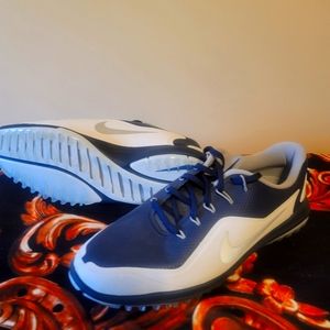 NIKE LUNARLON MENS GOLF SHOES SIZE 11 BLUE & GREY